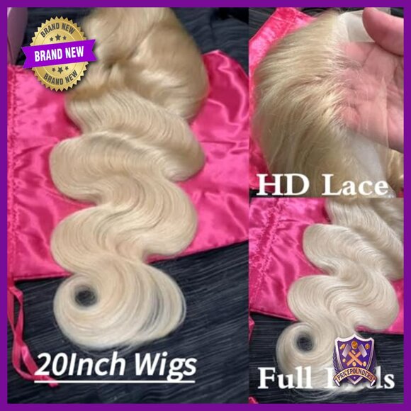 Human Hair Lace Front Wig 20 Inch Body Wave Pre Plucked main image 6